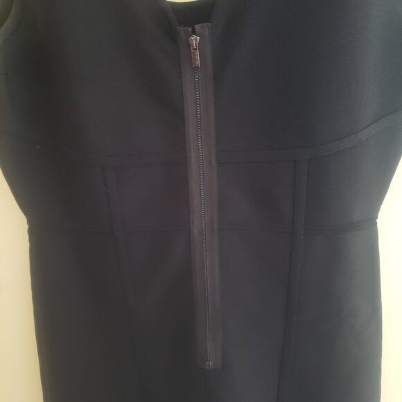 BCBG Maxazria Black Bodycon Dress Size L - Picture 6 of 6